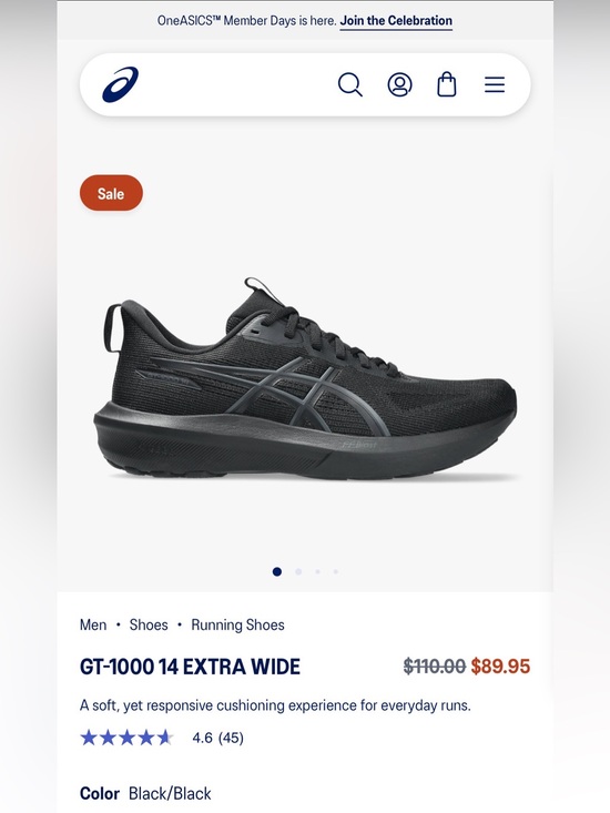 Asics Other - ASICS GT-1000 14 EXTRA WIDE (4E)